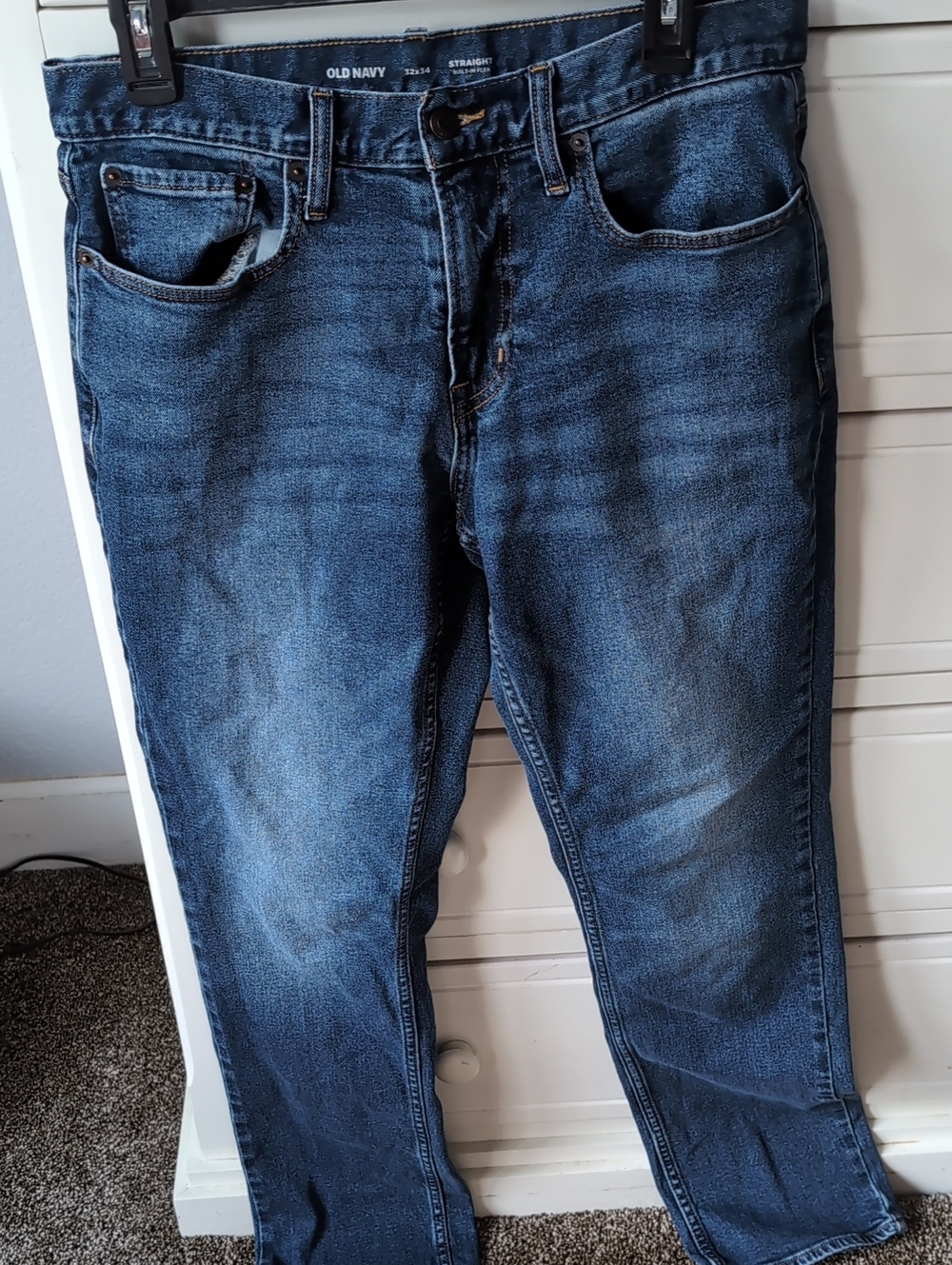 Old Navy Men's Straight Fit Indigo Blue Jeans